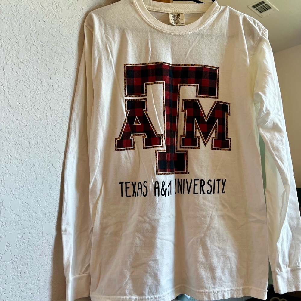Texas A&M University White Long Sleeve Shirt